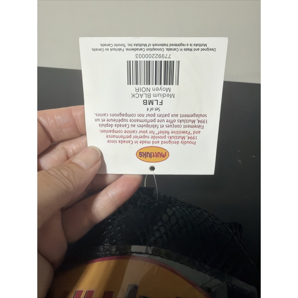 Muttluks All Season dog boots black Size Medium - Picture 4 of 7
